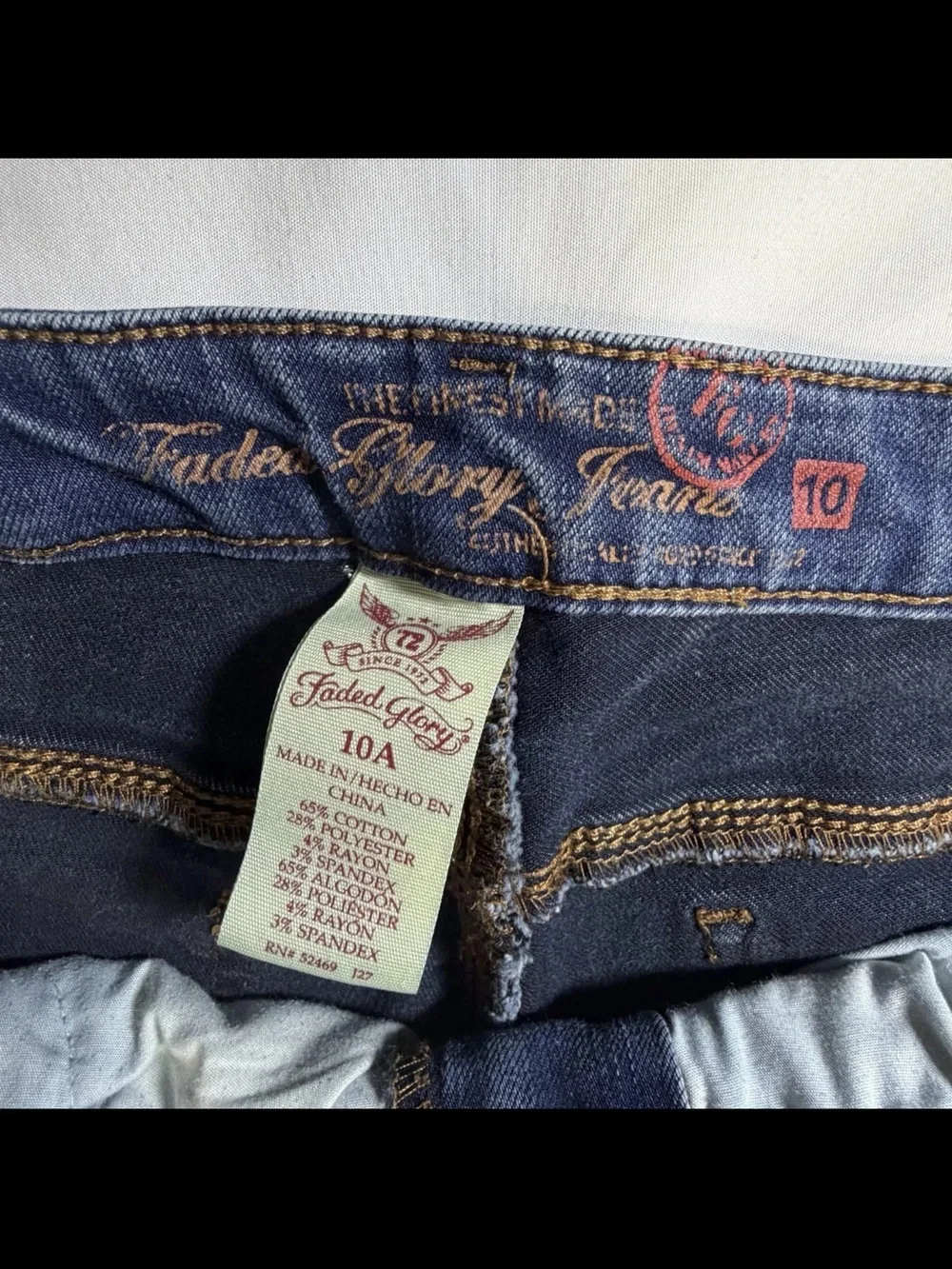 Faded Glory Indigo Skinny Jeans